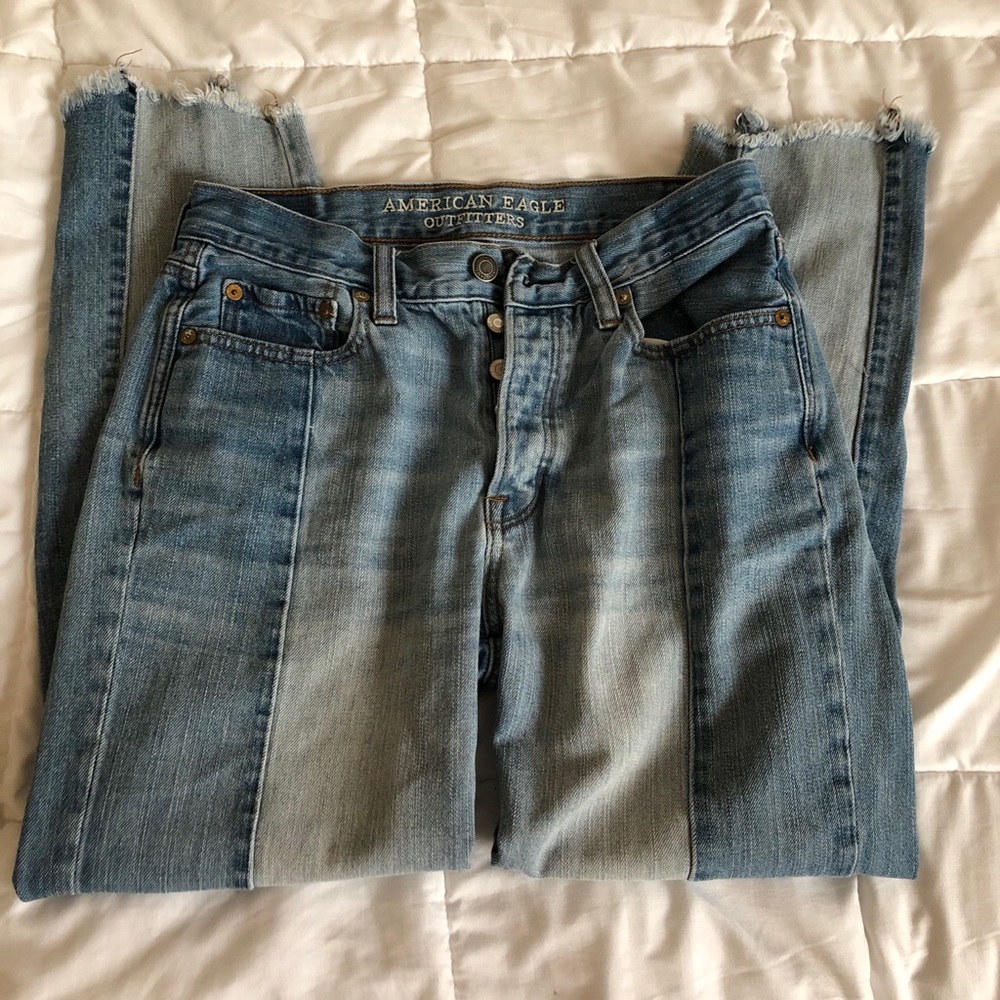 American Eagle two tone jeans